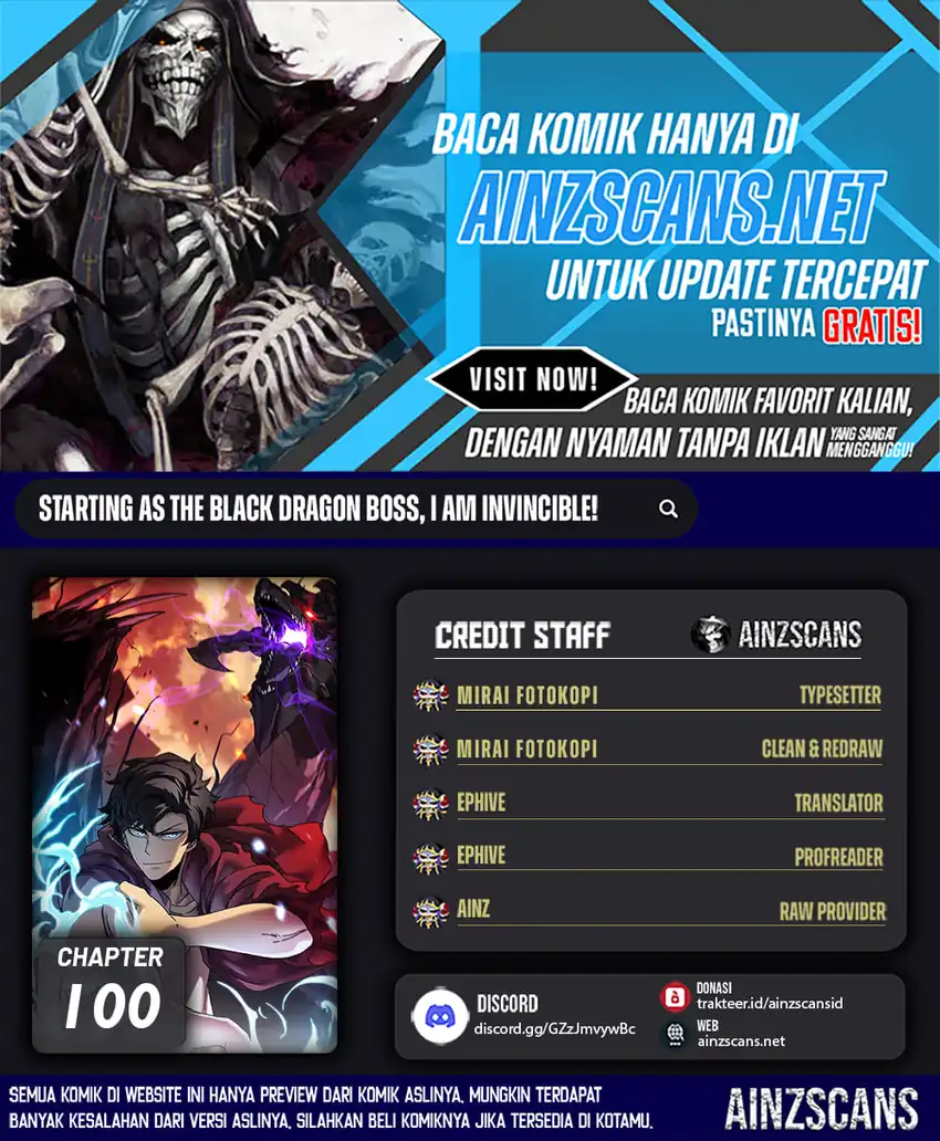 Komik I Become Invincible Black Dragon Boss At The Start Chapter 100 gambar 1