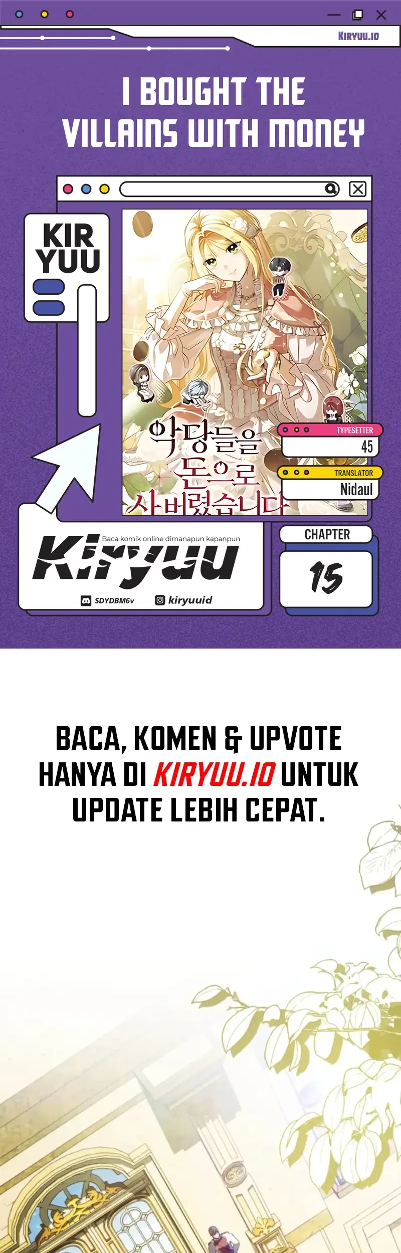 Komik I Bought the Villains With Money Chapter 15 gambar 1