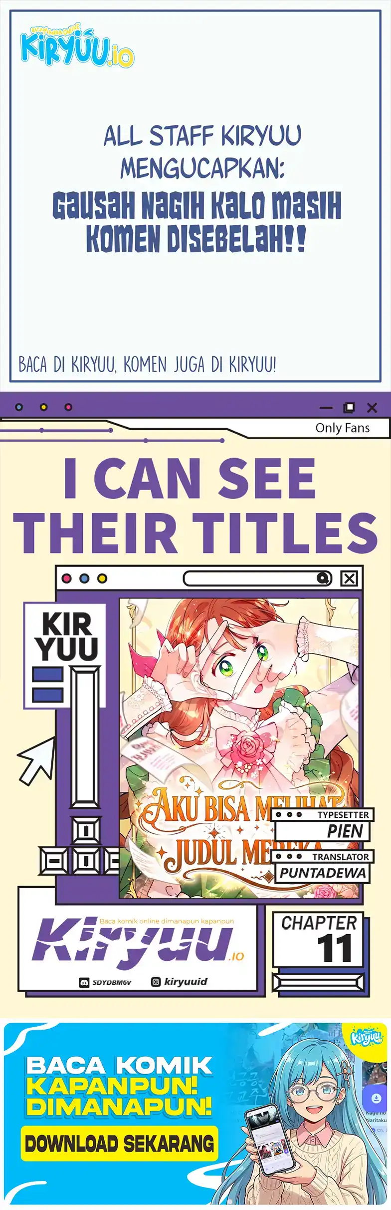 Komik I Can See Their Titles Chapter 11 gambar 1