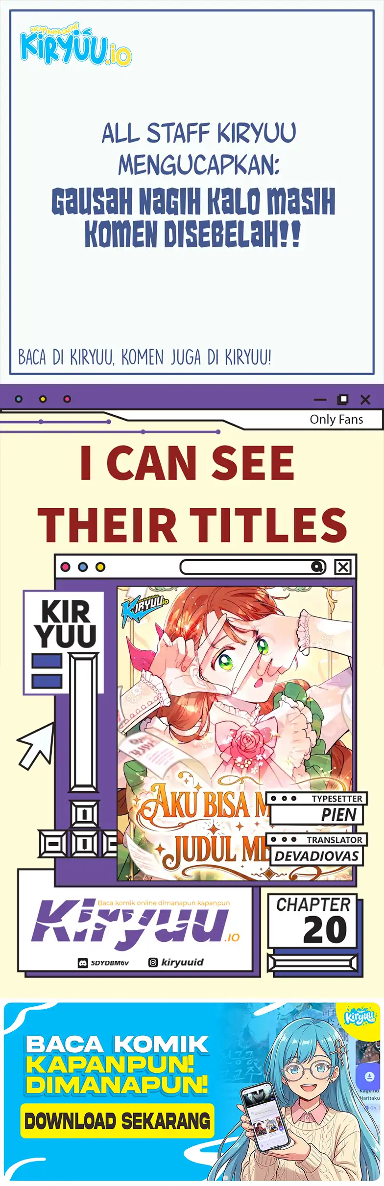 Komik I Can See Their Titles Chapter 20 gambar 1