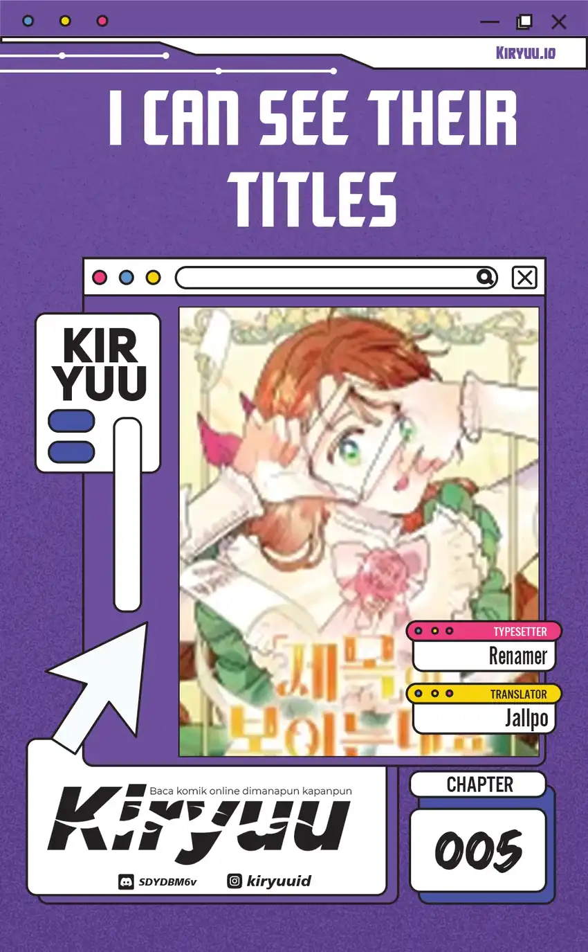 Komik I Can See Their Titles Chapter 5 gambar 1