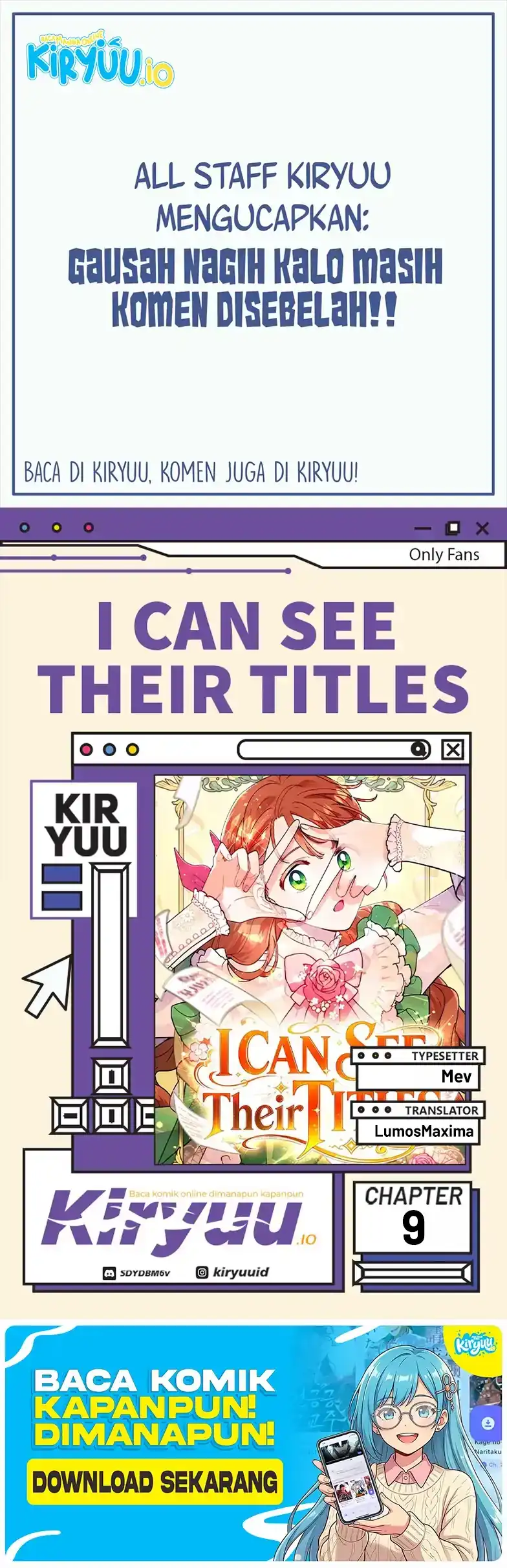 Komik I Can See Their Titles Chapter 9 gambar 1
