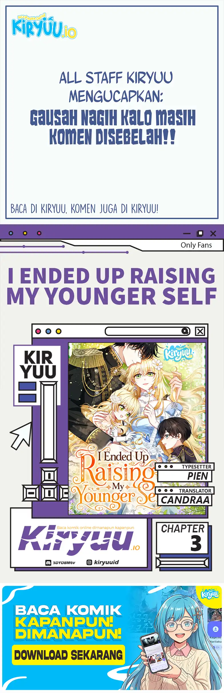 Komik I Ended Up Raising My Younger Self Chapter 3 gambar 1