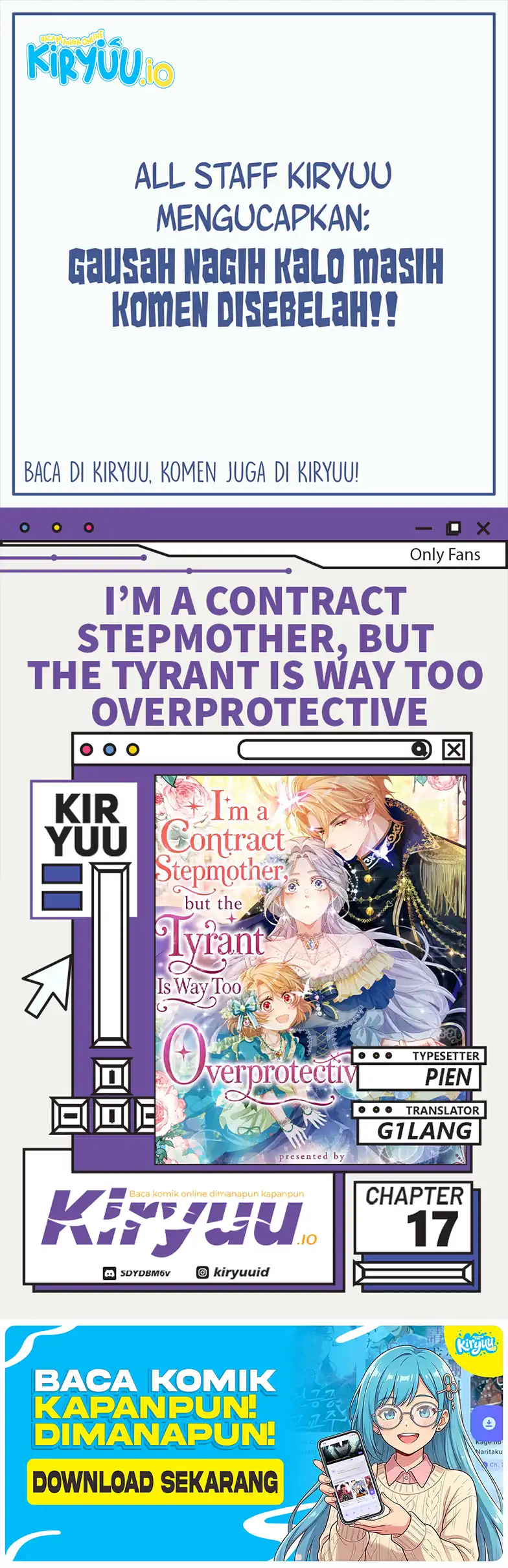 Komik I’m a Contract Stepmother, but the Tyrant Is Way Too Overprotective Chapter 17 gambar 1
