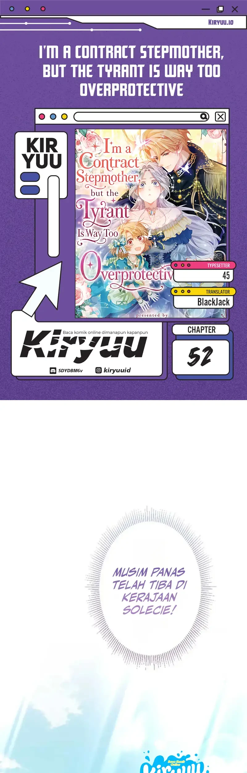 Komik I’m a Contract Stepmother, but the Tyrant Is Way Too Overprotective Chapter 52 gambar 1