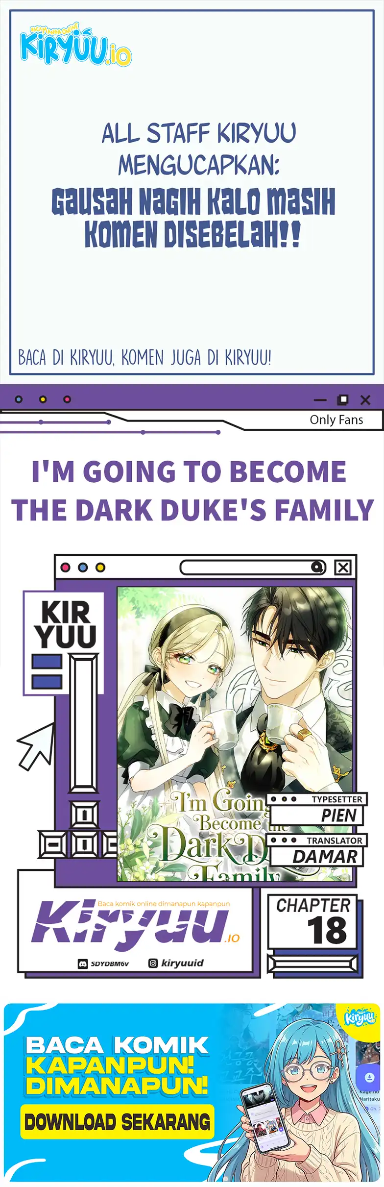 Komik I’m Going to Become the Dark Duke’s Family Chapter 18 gambar 1