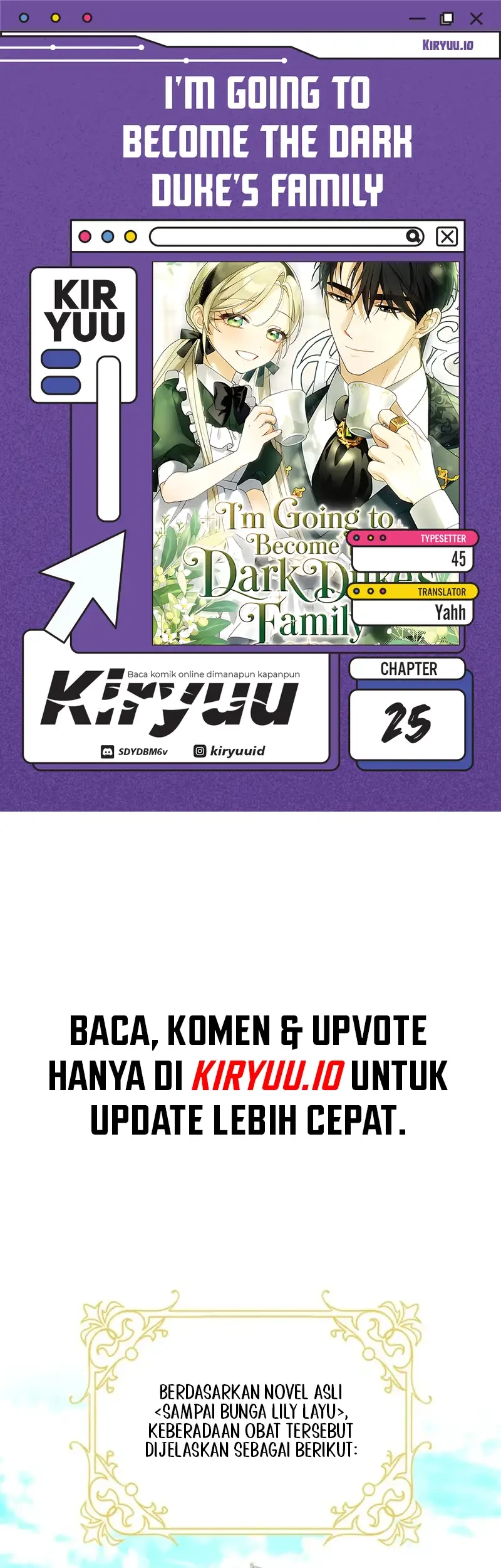 Komik I’m Going to Become the Dark Duke’s Family Chapter 25 gambar 1
