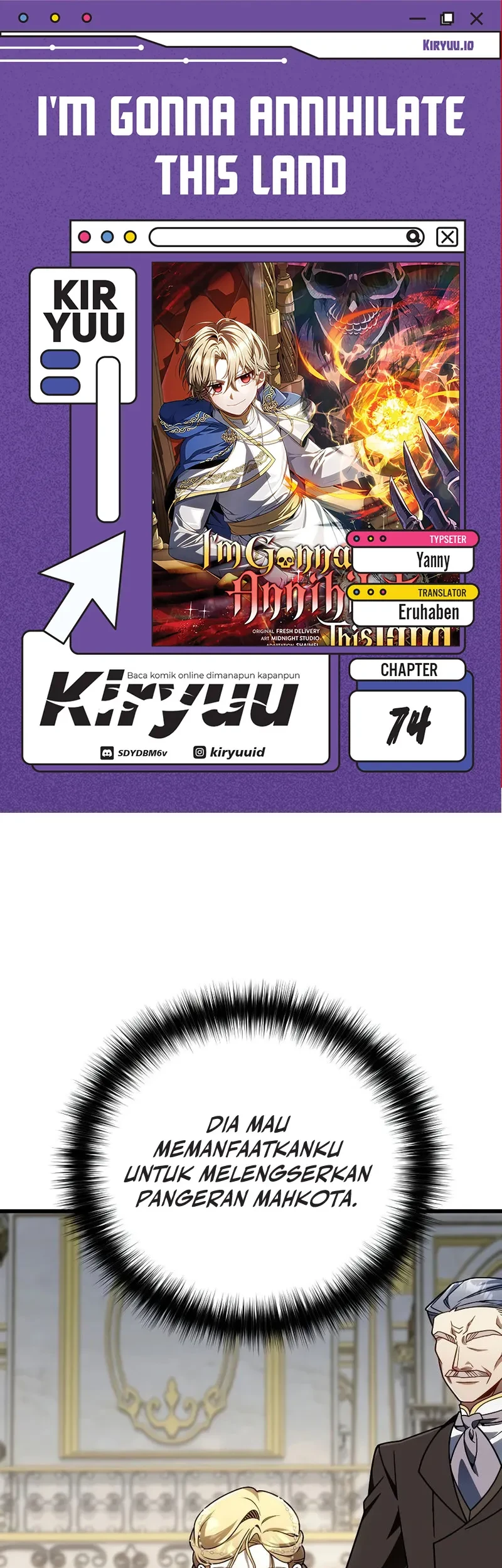 Komik I’m Going To Destroy This Country Chapter 74 gambar 1