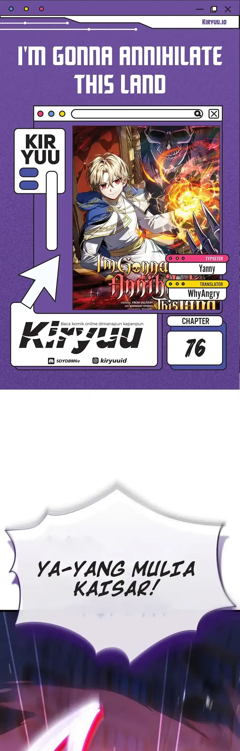 Komik I’m Going To Destroy This Country Chapter 76 gambar 1