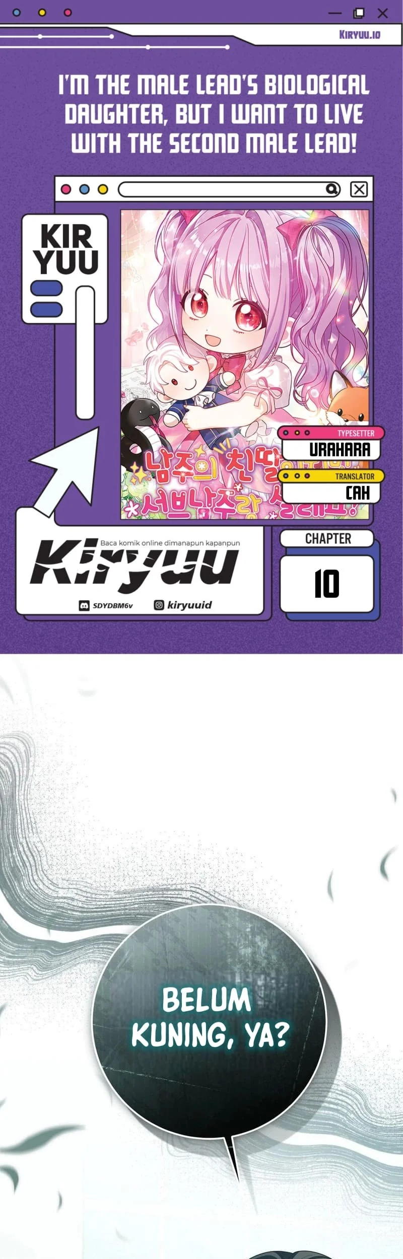 Komik I'm The Male Lead's Biological Daughter, But I Want To Live With The Second Male Lead! Chapter 10 gambar 1