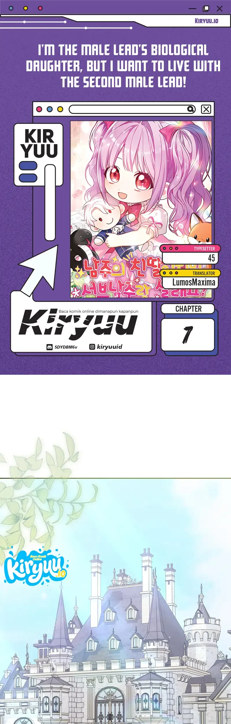 Komik I'm The Male Lead's Biological Daughter, But I Want To Live With The Second Male Lead! Chapter 7 gambar 1