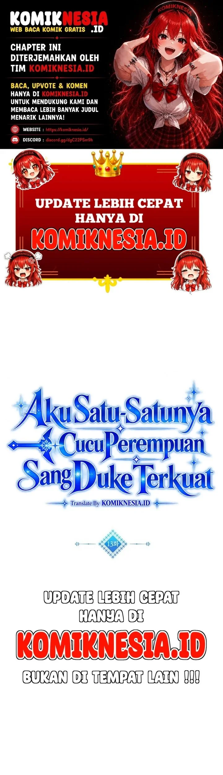 Komik I’m The Only Granddaughter Of The Strongest Duke Chapter 13 gambar 1