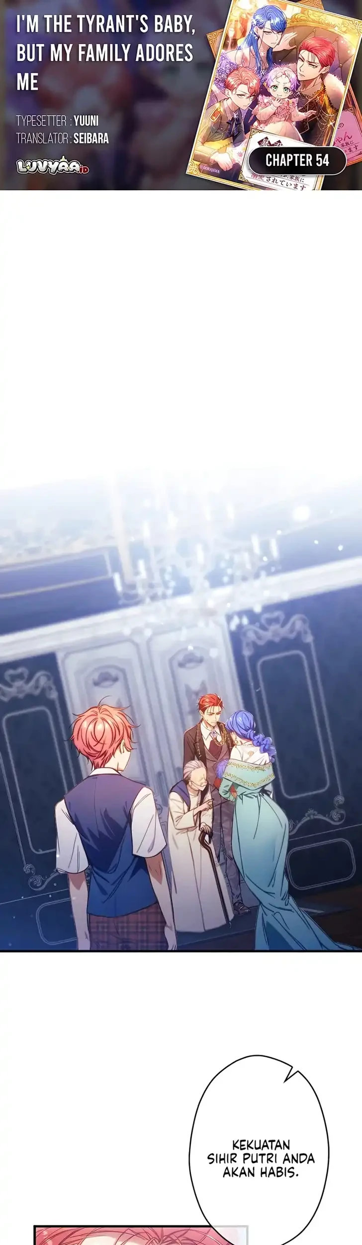 Komik I’m the Tyrant’s Baby, But My Family Adores Me Chapter 54 gambar 1