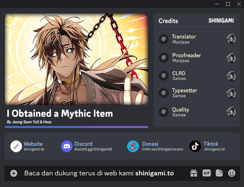 Komik I Obtained a Mythic Item Chapter 137 gambar 1