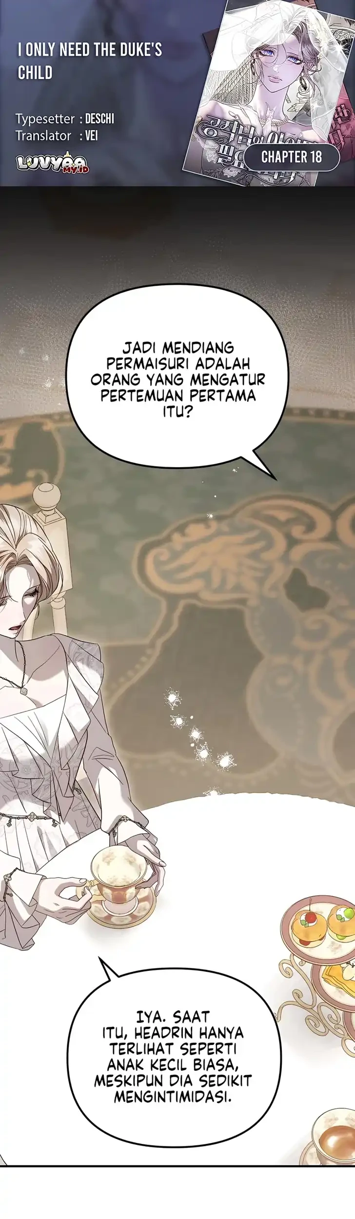 Komik I Only Need the Duke’s Child Chapter 18 gambar 1