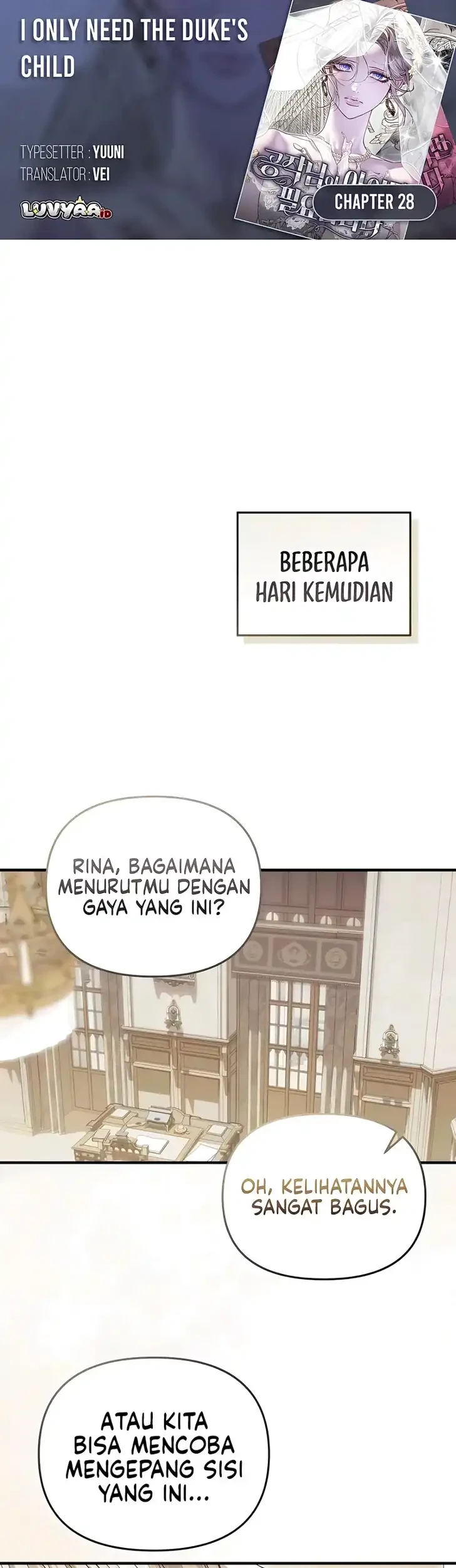 Komik I Only Need the Duke’s Child Chapter 28 gambar 1
