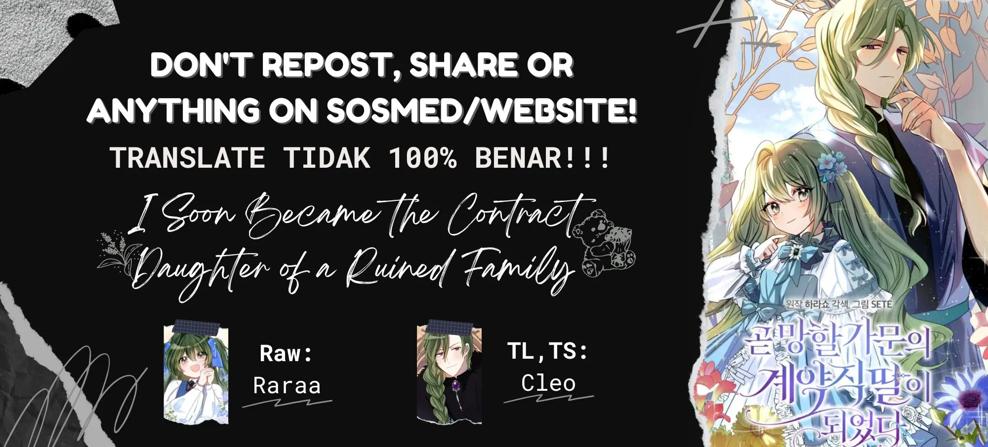 Komik I Soon Became the Contract Daughter of a Ruined Family Chapter 6 gambar 1