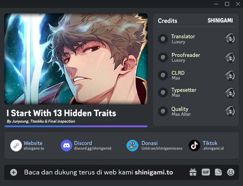 Komik I Start With 13 Hidden Traits Chapter 23 gambar 1