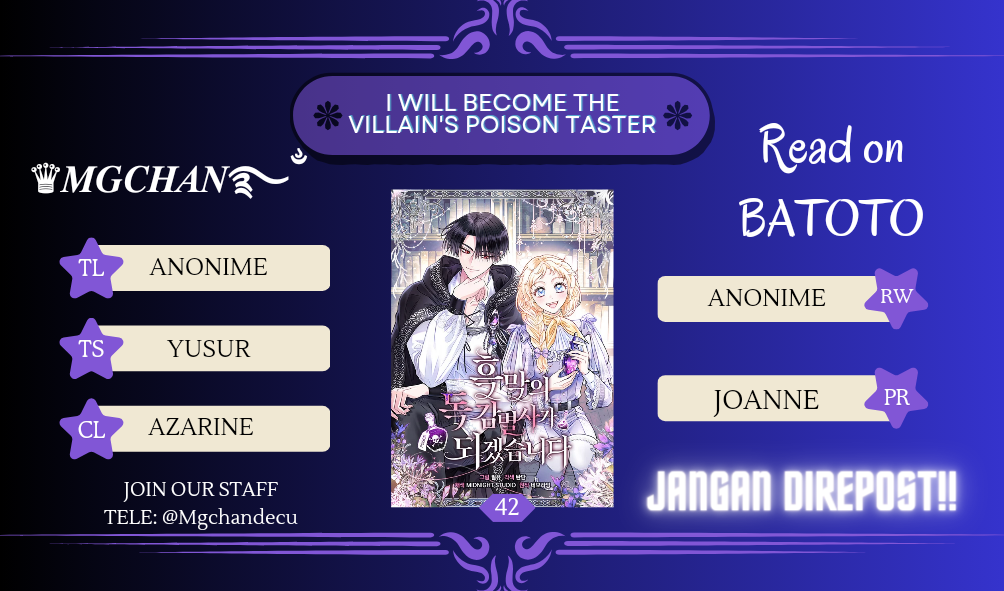 Komik I Will Become the Villain’s Poison Taster Chapter 42 gambar 1