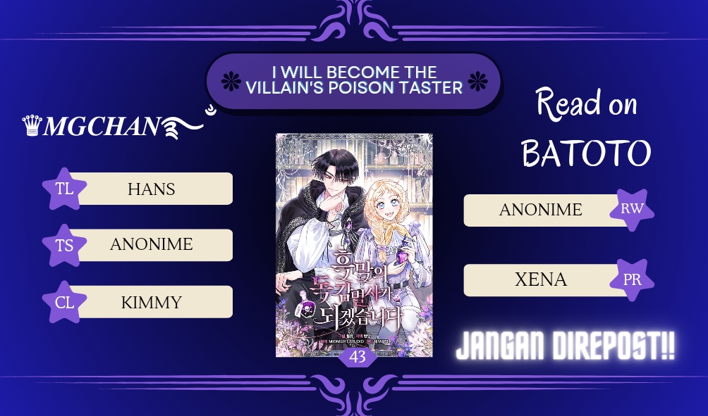 Komik I Will Become the Villain’s Poison Taster Chapter 43 gambar 1