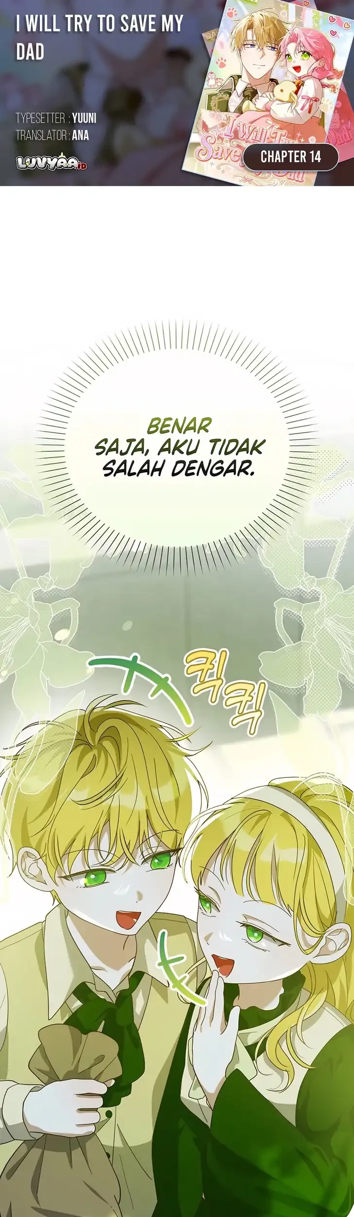 Komik I Will Try to Save My Dad Chapter 14 gambar 1