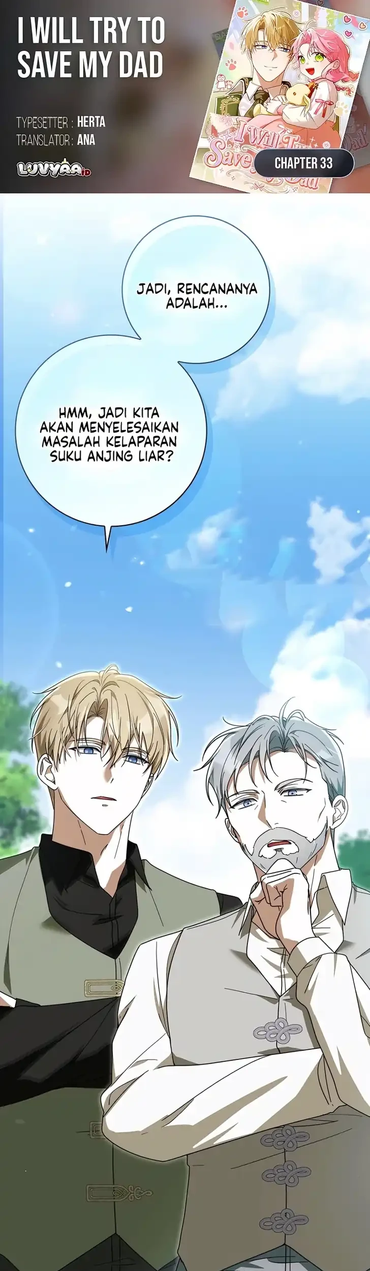 Komik I Will Try to Save My Dad Chapter 33 gambar 1