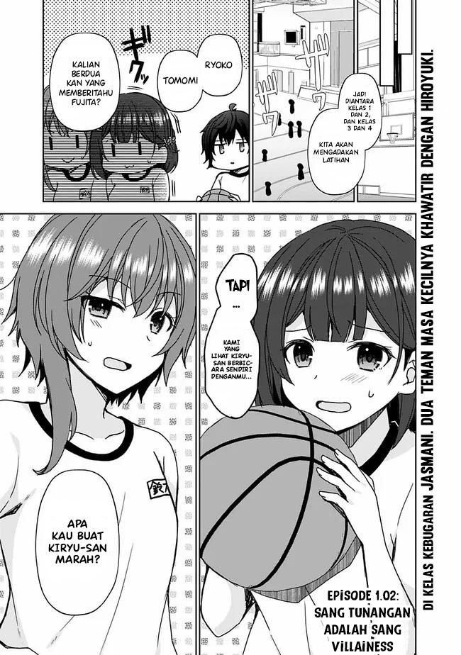 Komik Iinazuke ga Dekita to Omottara, Sono Iinazuke ga Gakkou de Yuumei na “Akuyaku Reijou” Dattan dakedo, Dou Sureba Ii? Chapter 1.2 gambar 1