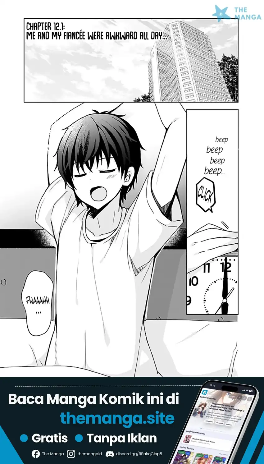 Manga Iinazuke ga Dekita to Omottara, Sono Iinazuke ga Gakkou de Yuumei na “Akuyaku Reijou” Dattan dakedo, Dou Sureba Ii? Chapter 12 gambar 2