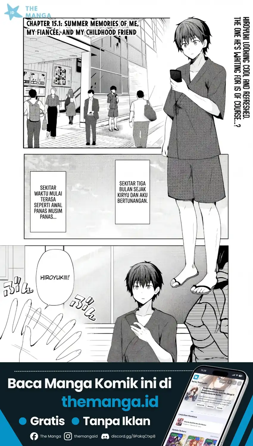 Manga Iinazuke ga Dekita to Omottara, Sono Iinazuke ga Gakkou de Yuumei na “Akuyaku Reijou” Dattan dakedo, Dou Sureba Ii? Chapter 15 gambar 2