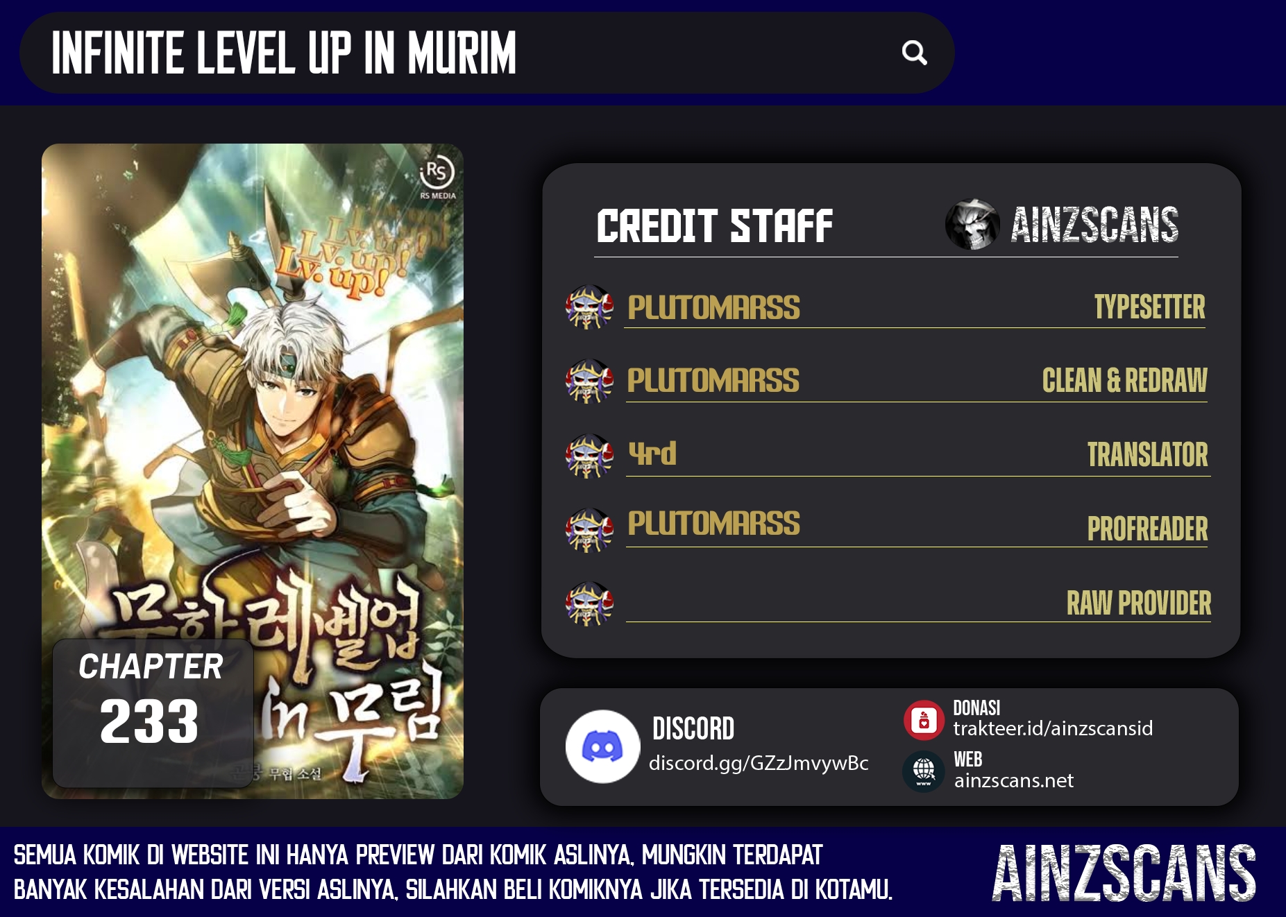 Komik Infinite Level Up in Murim Chapter 233 gambar 1