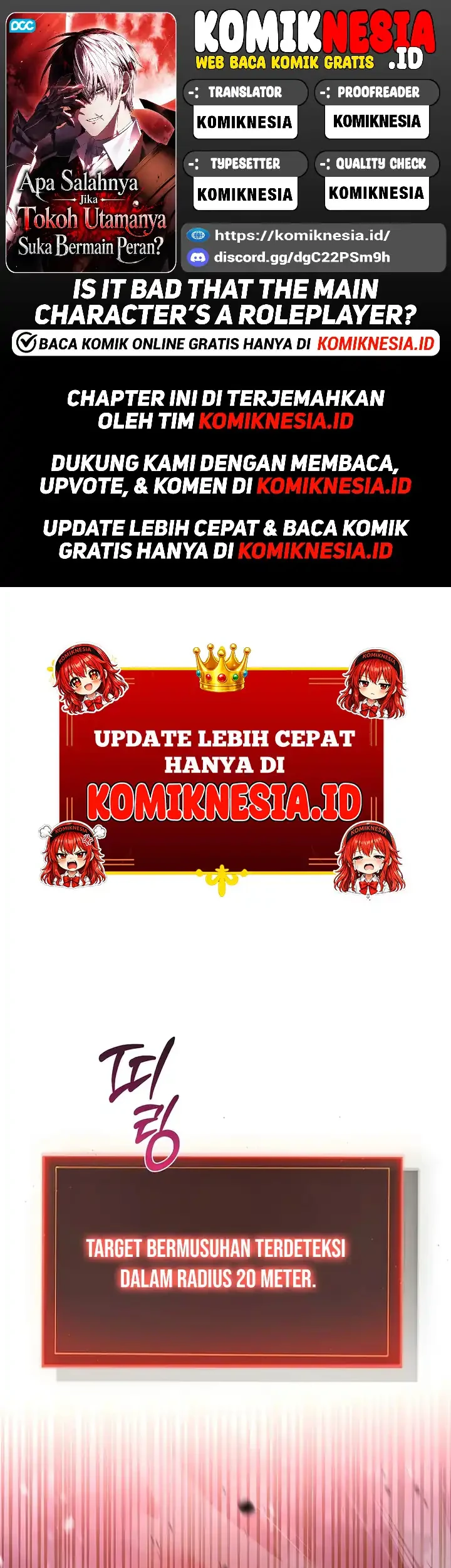 Komik Is It Bad That the Main Character’s a Roleplayer? Chapter 17 gambar 1