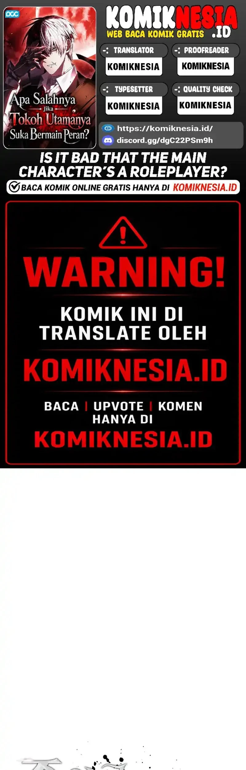 Komik Is It Bad That the Main Character’s a Roleplayer? Chapter 5 gambar 1