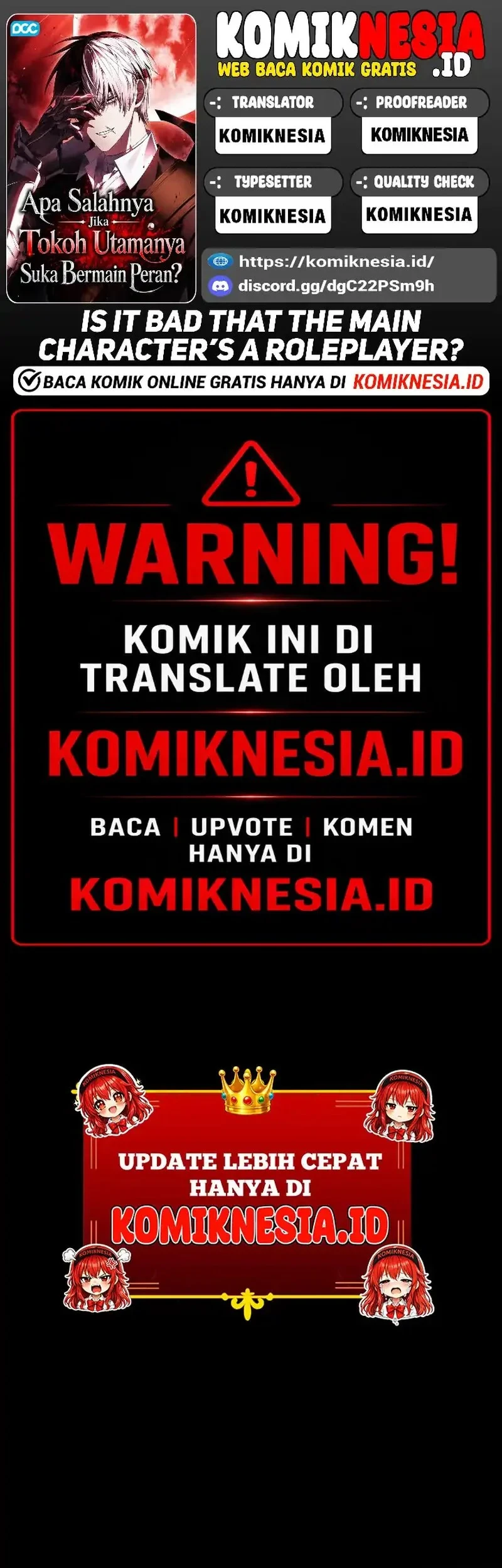 Komik Is It Bad That the Main Character’s a Roleplayer? Chapter 7 gambar 1