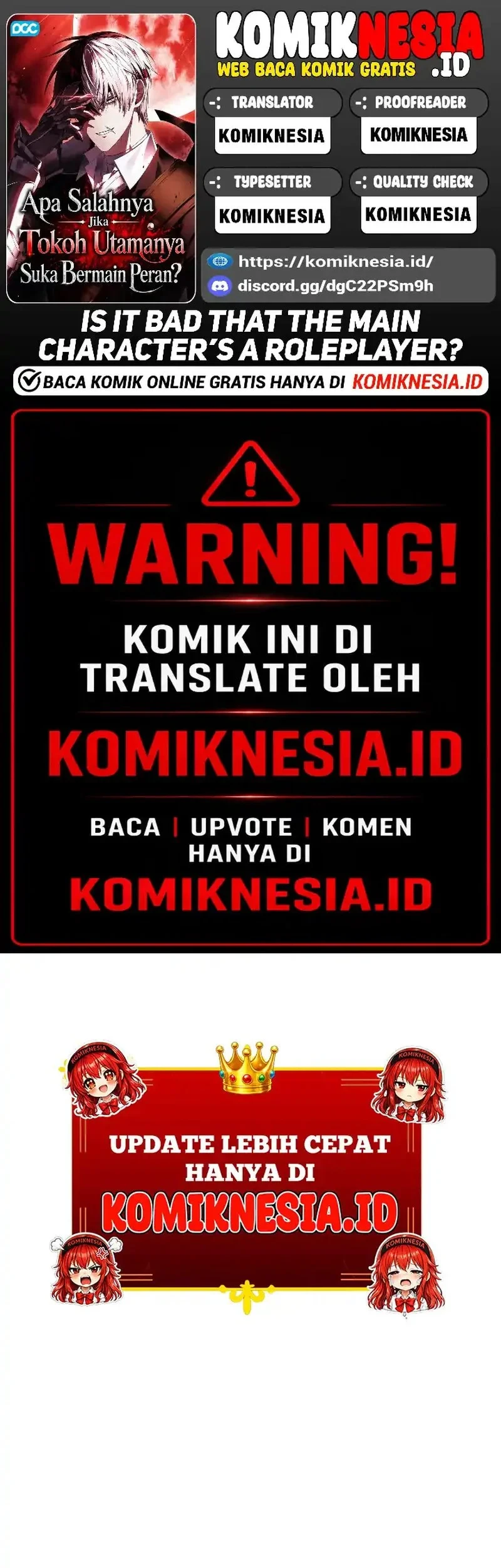 Komik Is It Bad That the Main Character’s a Roleplayer? Chapter 9 gambar 1