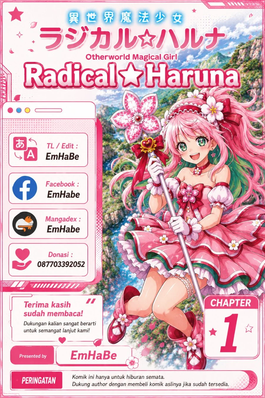 Komik Isekai Mahou Shoujo Radical☆Haruna Chapter 1 gambar 1