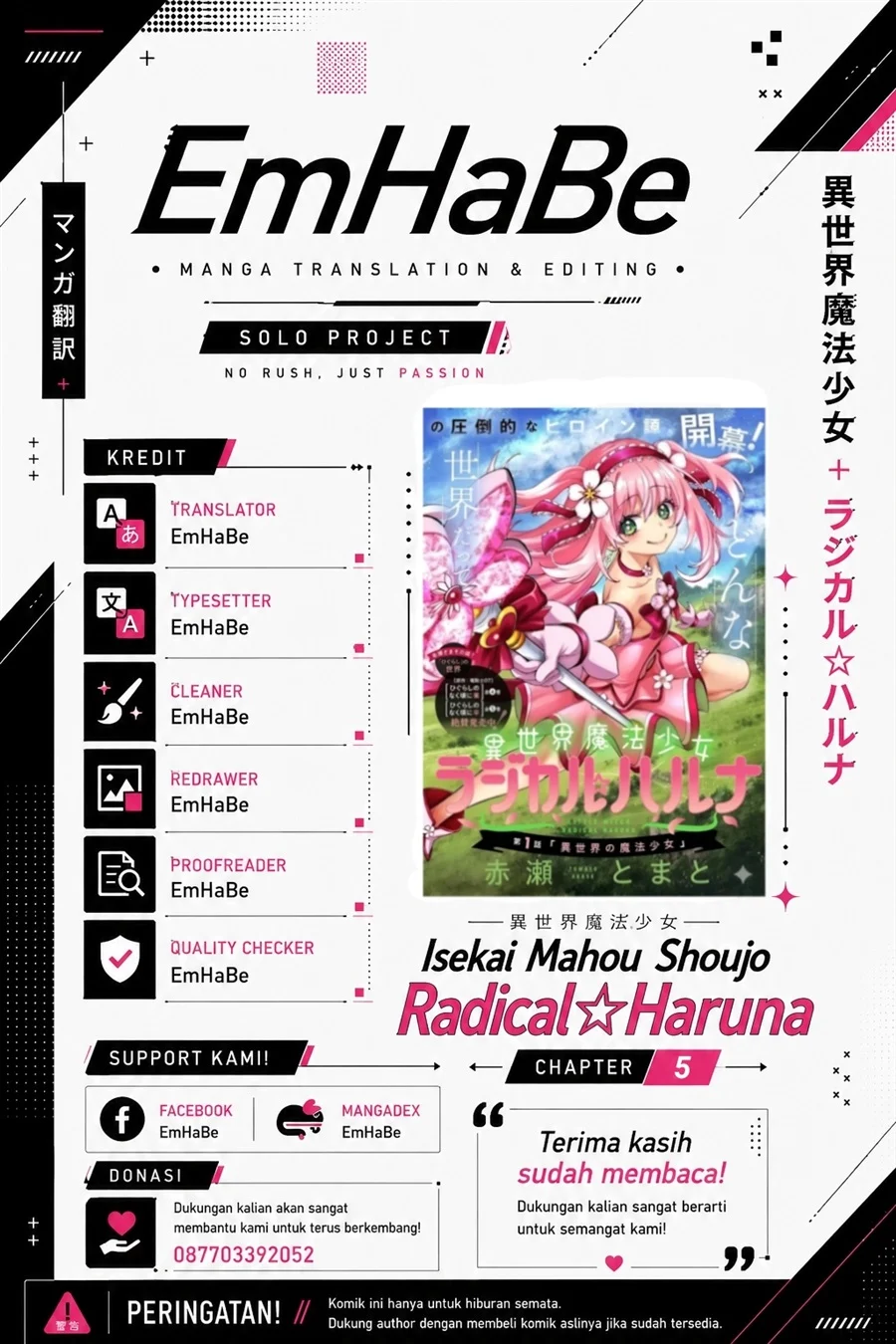 Komik Isekai Mahou Shoujo Radical☆Haruna Chapter 5 gambar 1