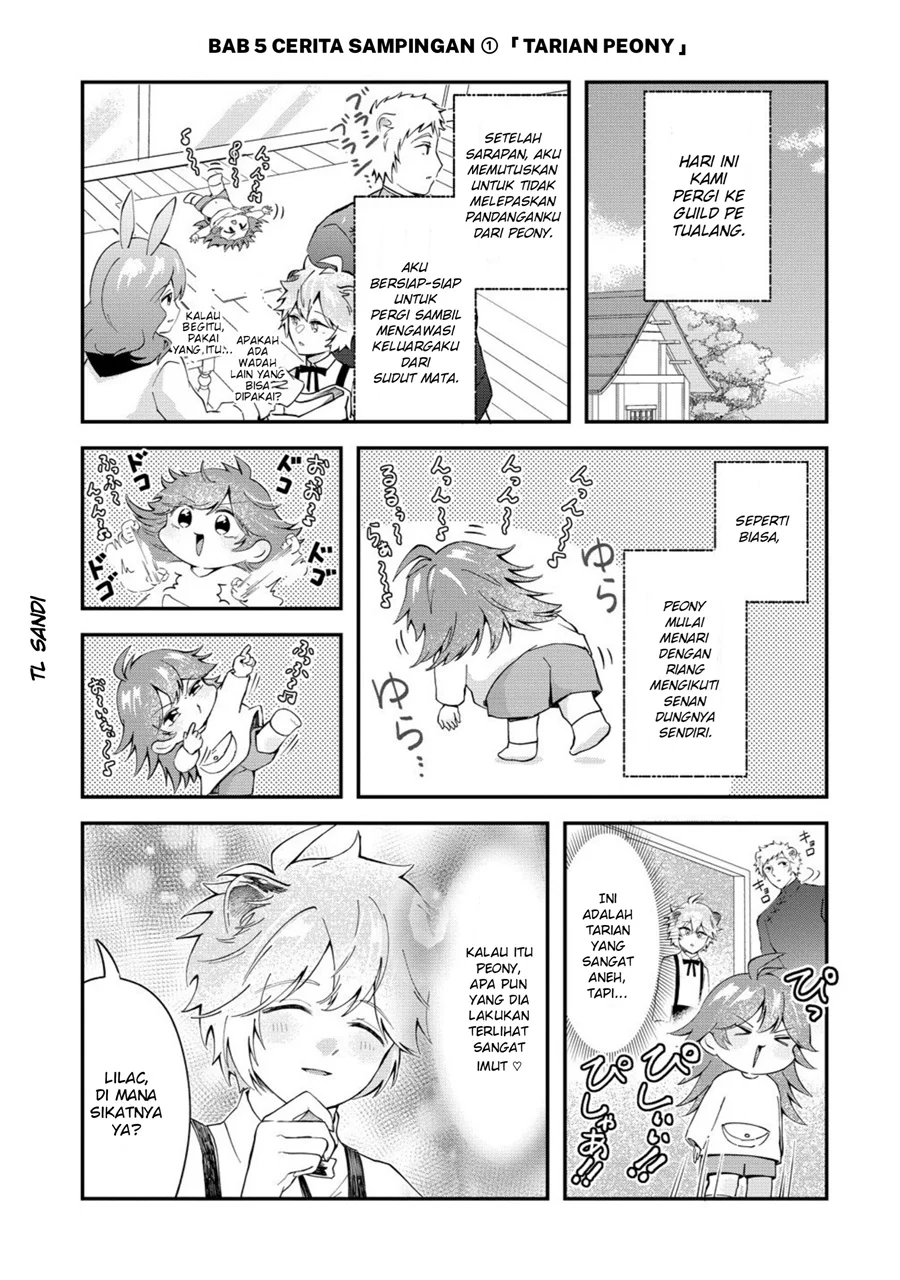 Komik Isekai no Joushiki wa Muzukashii: Kishou de Saijaku na Hitozoku ni Tensei Shita Kedo Butsuri Igai de Saikyou ni Nari Sou Desu Chapter 5.5 gambar 1