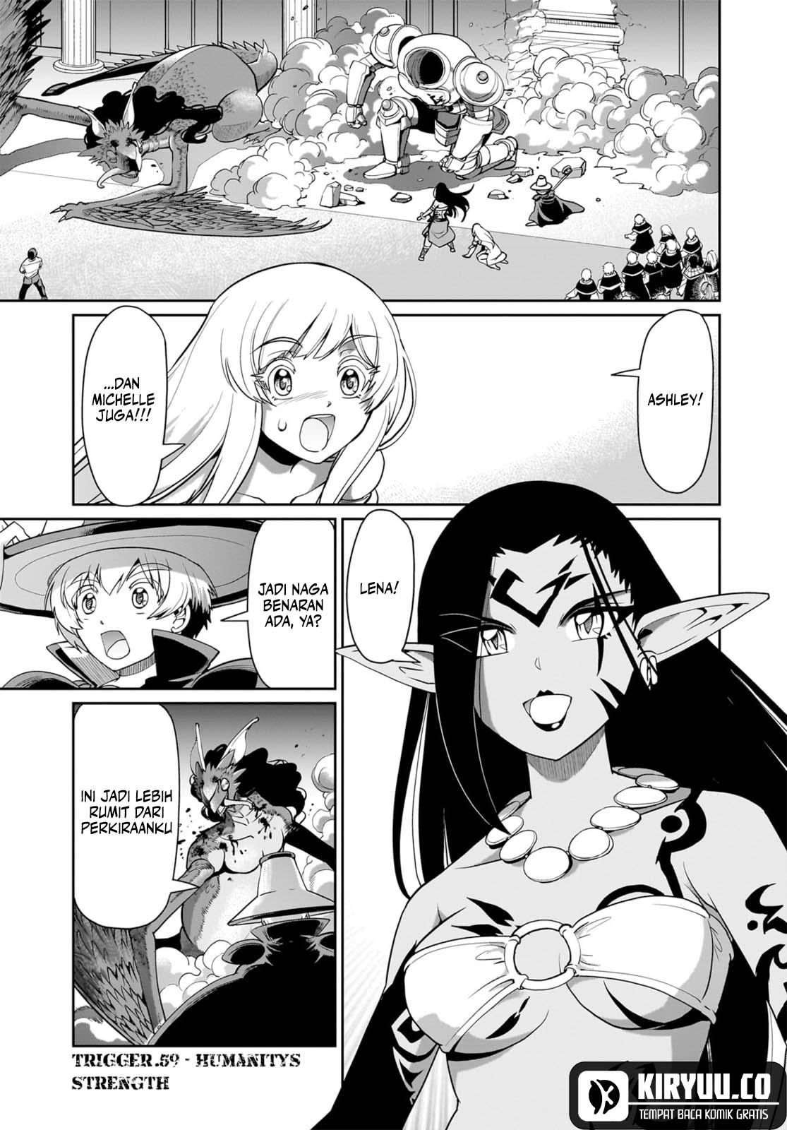 Komik Isekai Shoukan Oji-san no Juumusou Life – Sabage Suki Salaryman wa Kaisha Owari ni Isekai e Chokki suru Chapter 59 gambar 1