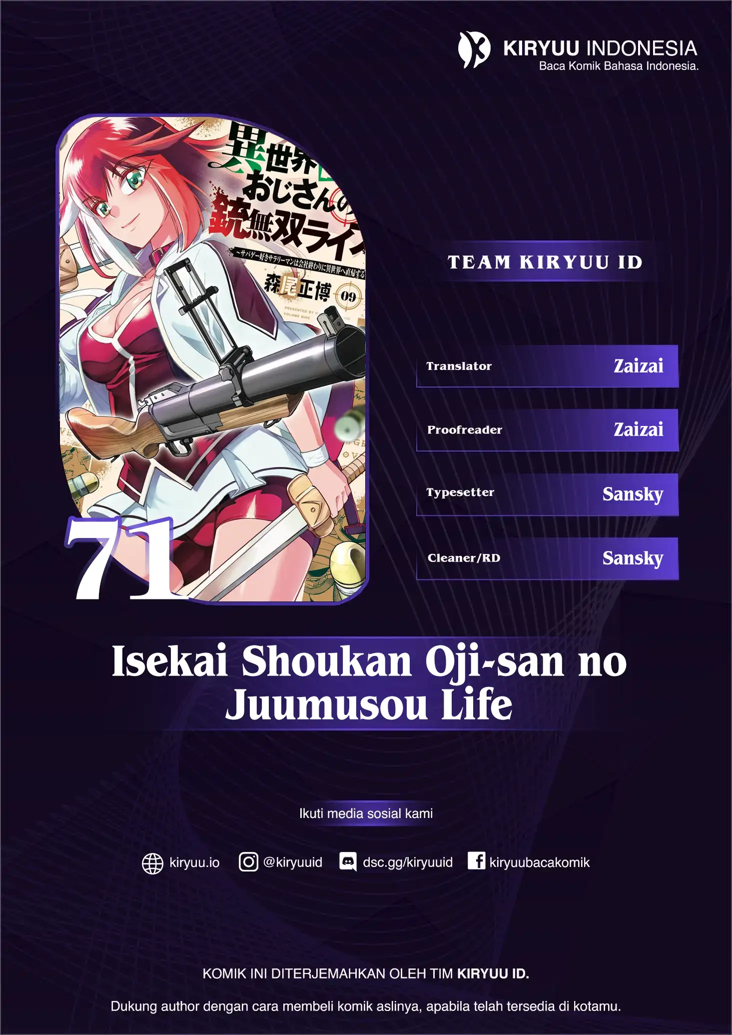 Komik Isekai Shoukan Oji-san no Juumusou Life – Sabage Suki Salaryman wa Kaisha Owari ni Isekai e Chokki suru Chapter 71 gambar 1