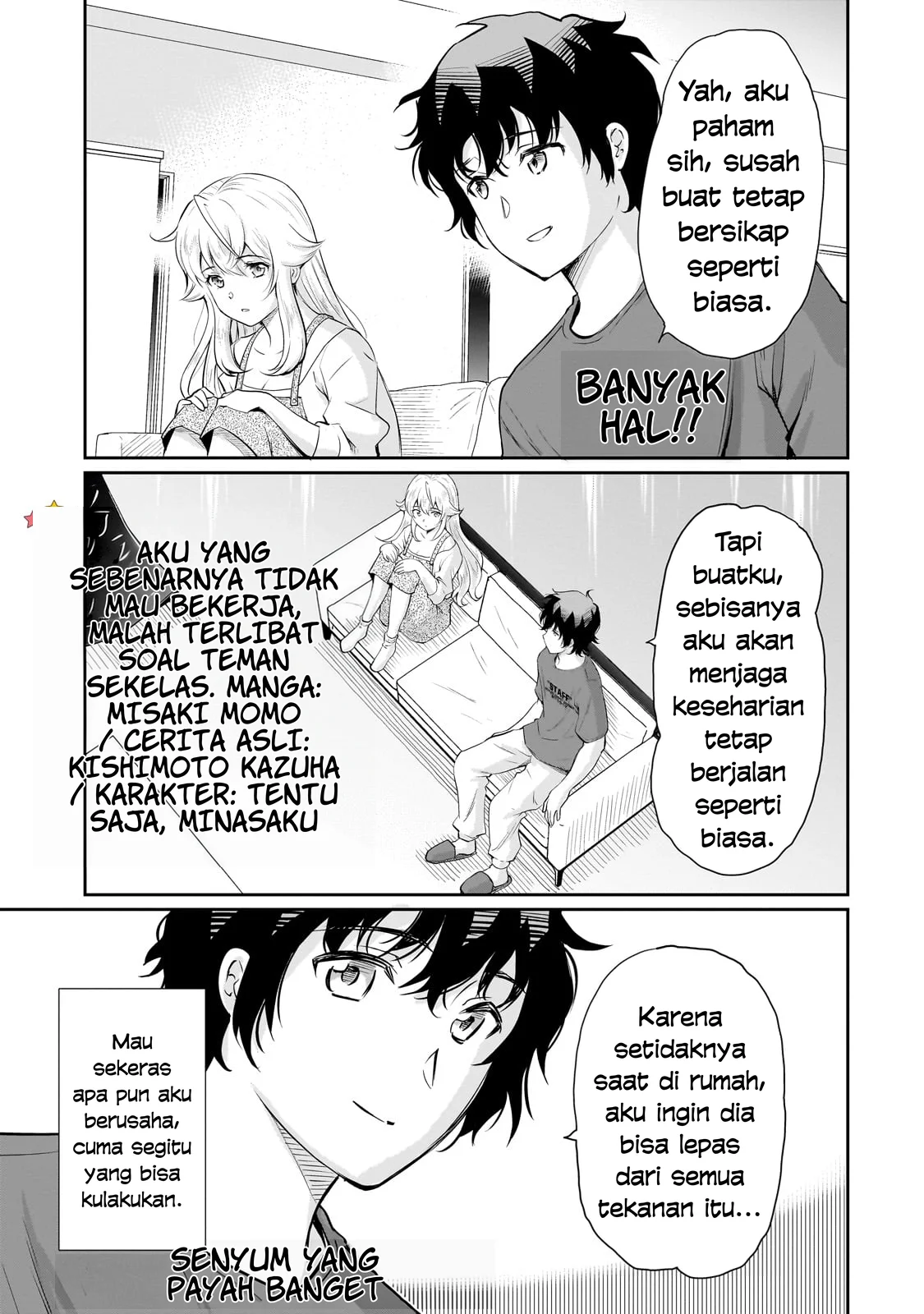 Manga Isshou Hatarakitakunai Ore ga Classmate no Daininki Idol ni Natsukaretara Chapter 24 gambar 2