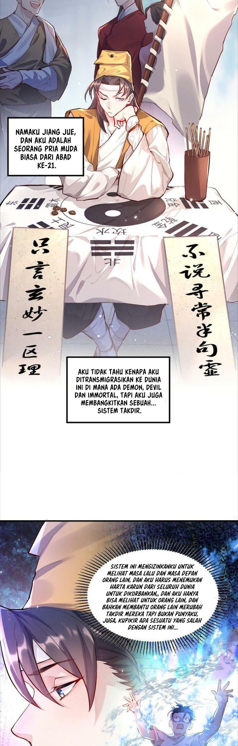 Manhua It’s Just Fortune-Telling, How Did the Nine-Tailed Demon Emperor Become My Wife?! Chapter 1 gambar 2