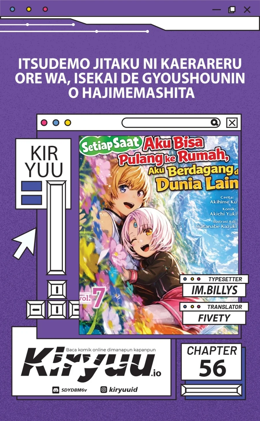 Komik Itsu Demo Jitaku ni Kaereru Ore wa, Isekai de Gyoushoujin o Hajimemashita Chapter 56 gambar 1