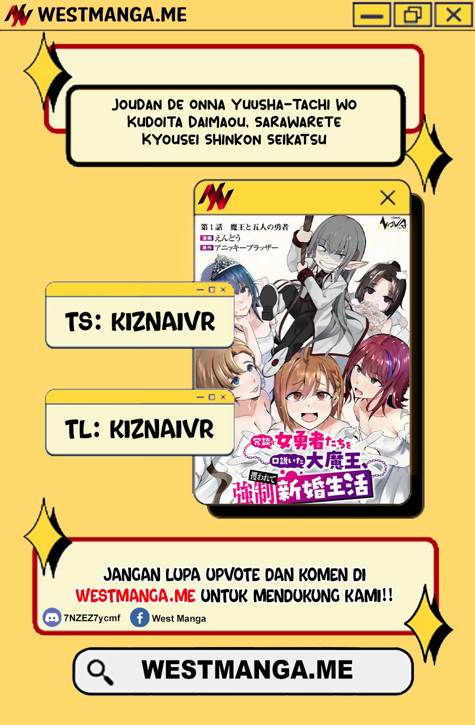 Komik Joudan de Onna Yuusha-tachi wo Kudoita Daimaou, Sarawarete Kyousei Shinkon Seikatsu Chapter 2 gambar 1