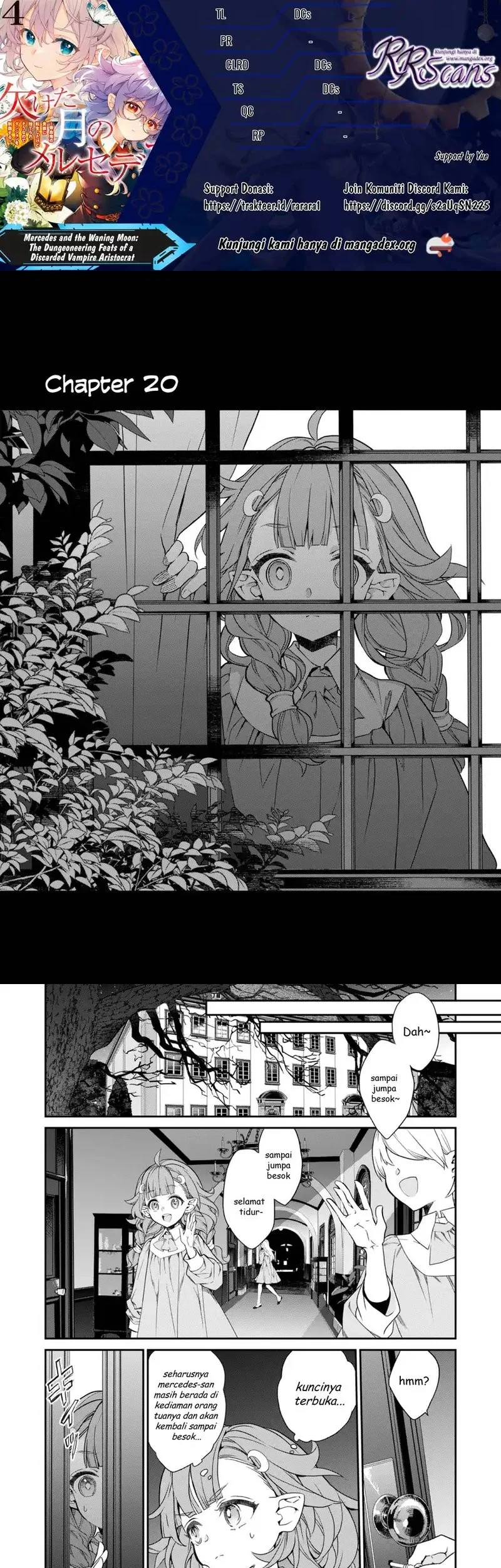 Komik Kaketa Tsuki no Mercedes ~Kyuuketsuki no Kizoku ni Tensei Shitakedo Sute Rare Sounanode Dungeon o Seiha Suru~ Chapter 20 gambar 1