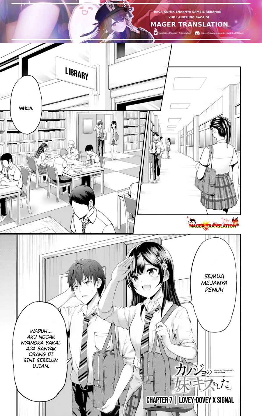 Manga Kanojo no Imouto to Kisu wo Shita Chapter 7.1 gambar 2