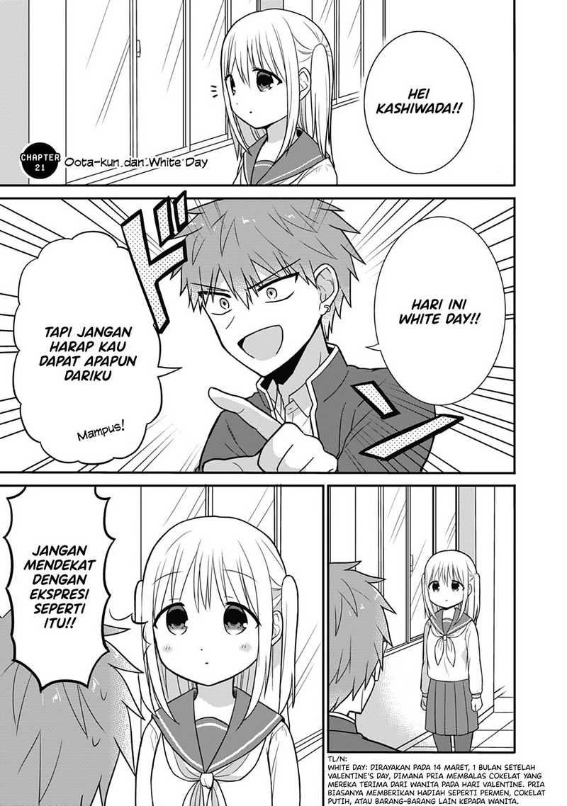 Komik Kao ni denai Kashiwada-san to Kao ni deru Ota-kun Chapter 21 gambar 1