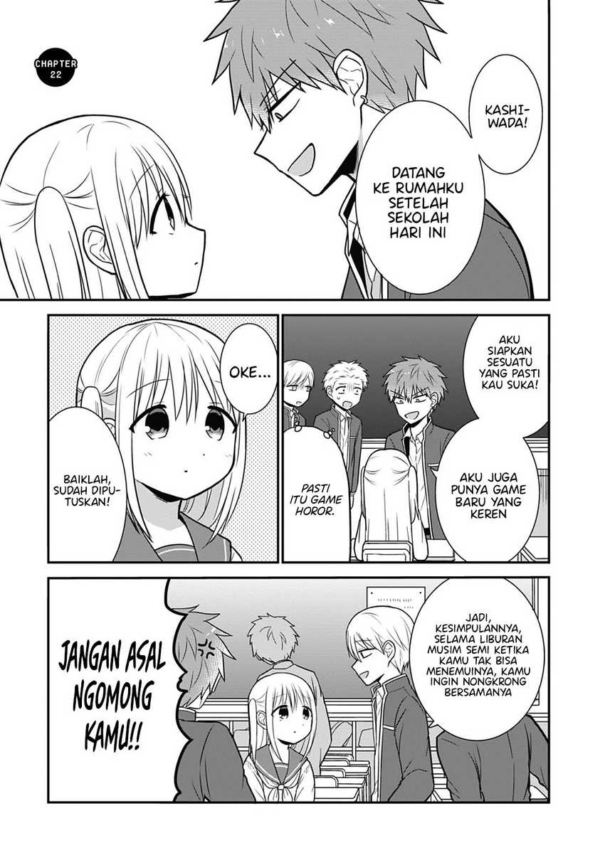 Komik Kao ni denai Kashiwada-san to Kao ni deru Ota-kun Chapter 22 gambar 1