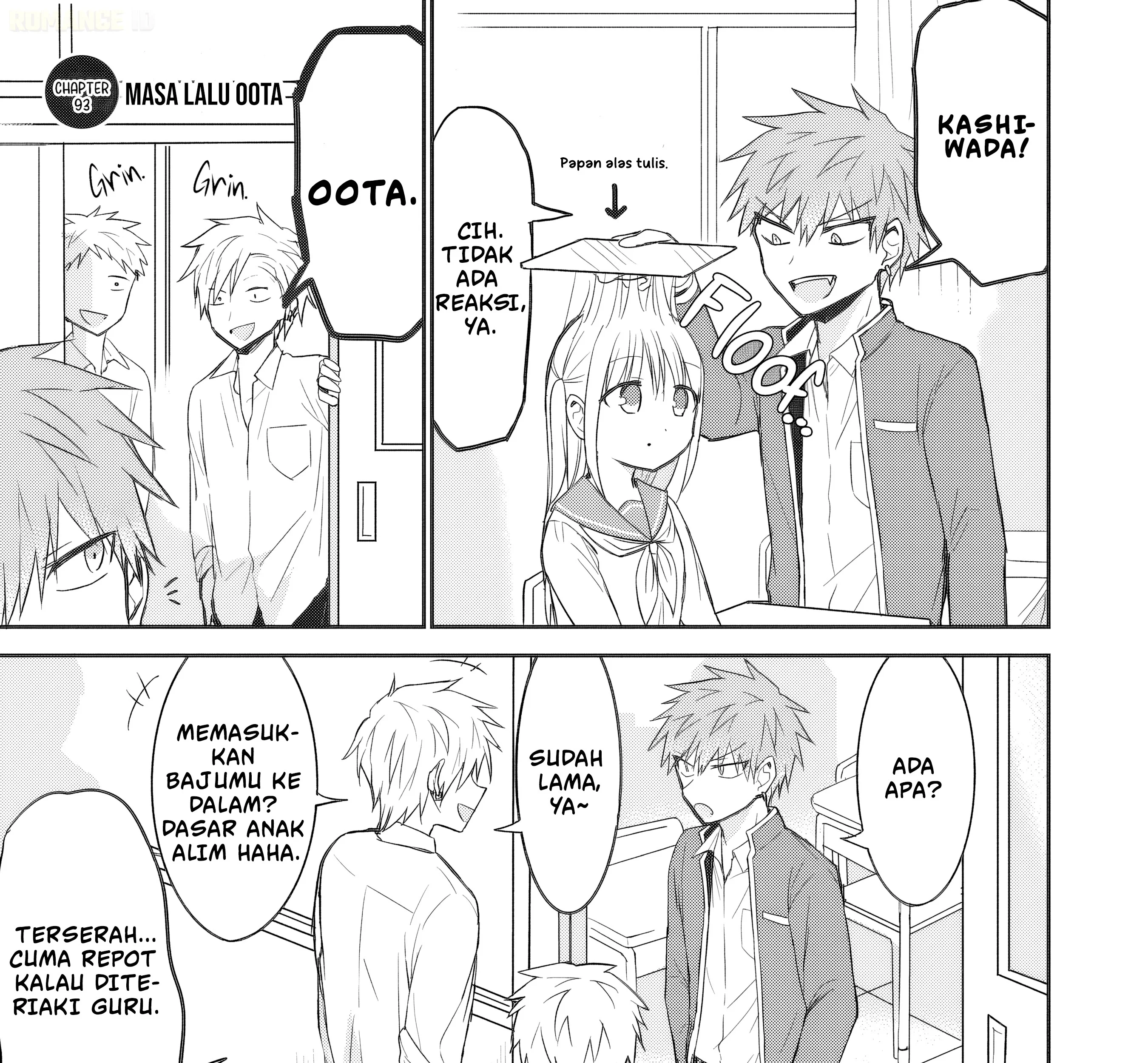 Manga Kao ni denai Kashiwada-san to Kao ni deru Ota-kun Chapter 93 gambar 2