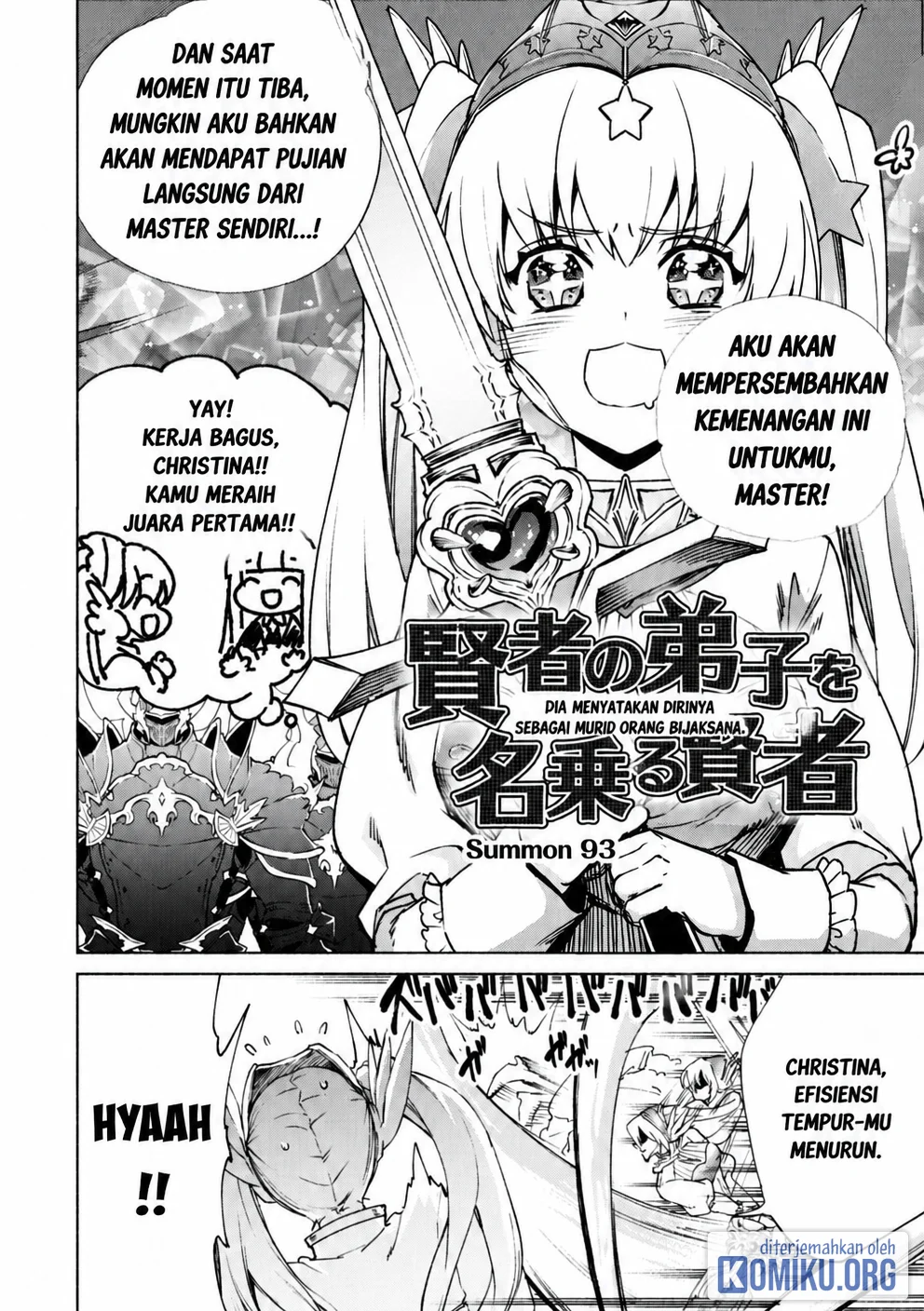 Manga Kenja No Deshi Wo Nanoru Kenja Chapter 93 gambar 2