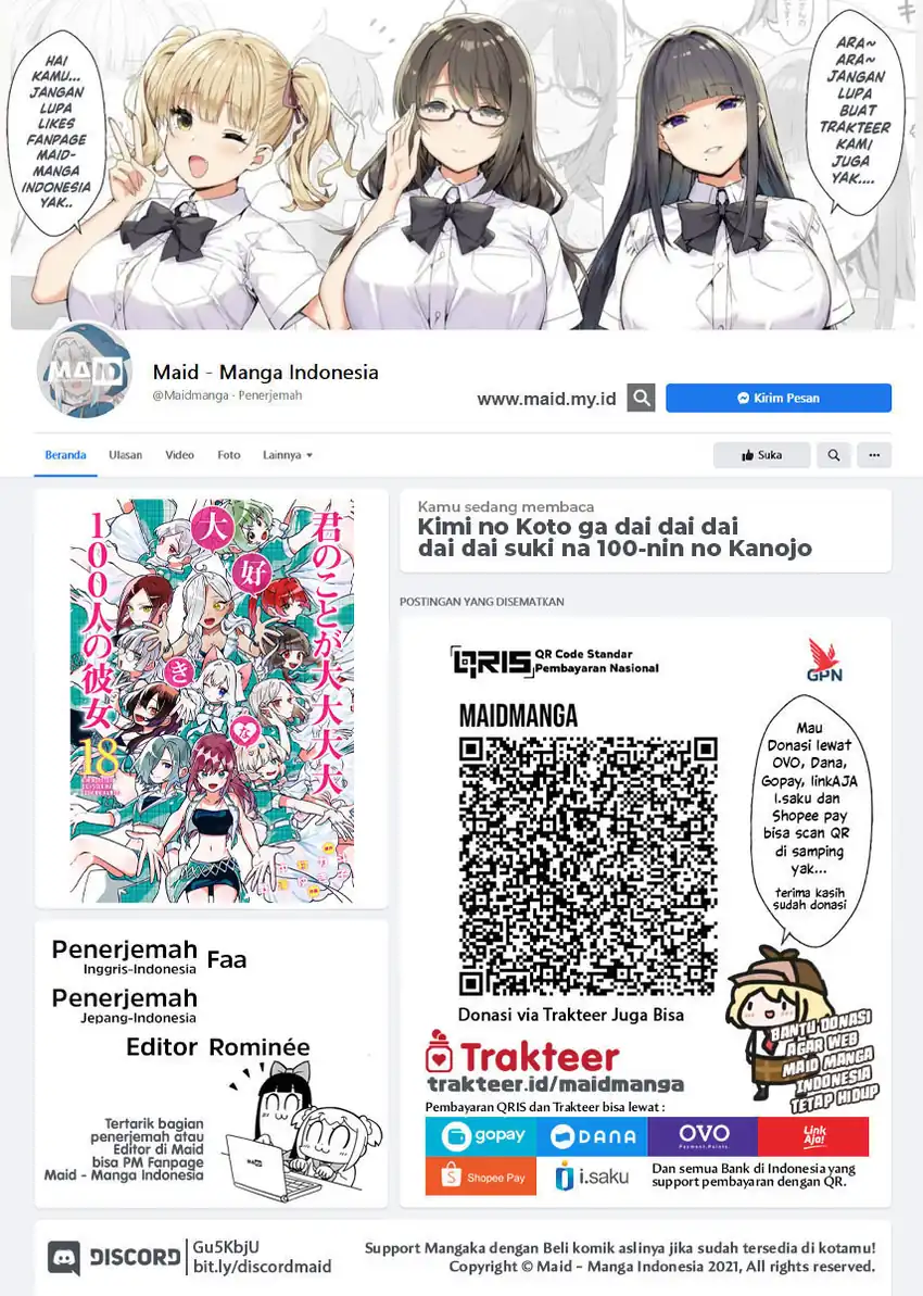 Manga Kimi no Koto ga Dai Dai Dai Dai Daisuki na 100-ri no Kanojo Chapter 149.5 gambar 2